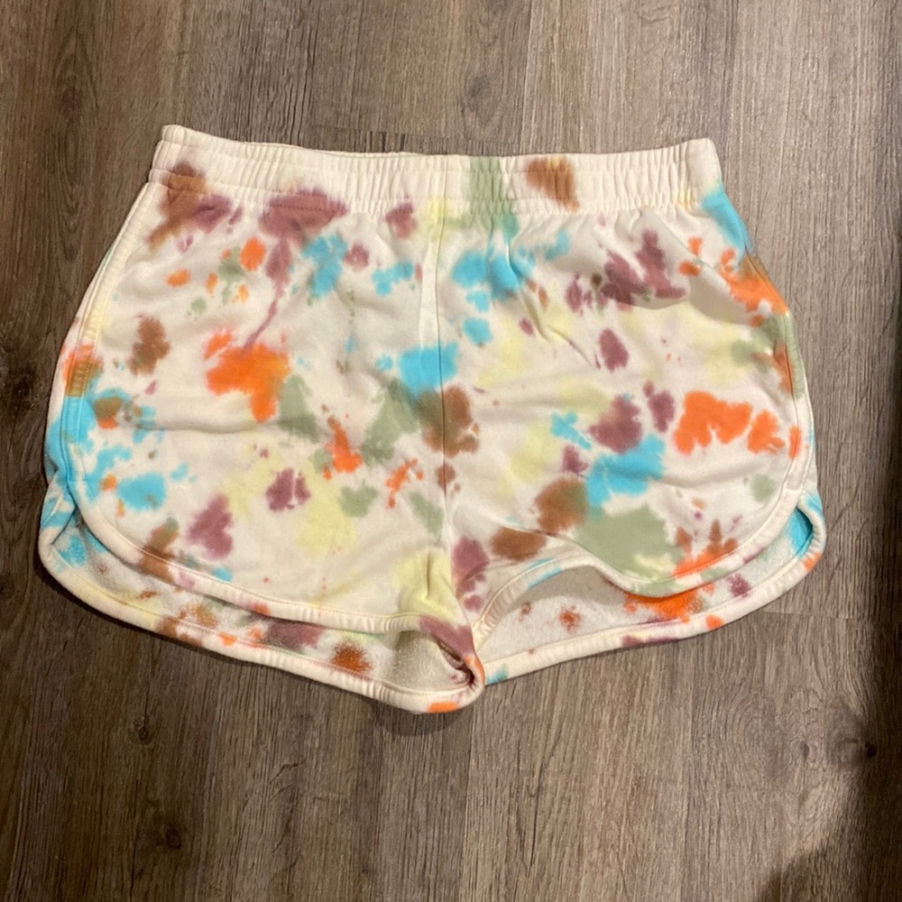 Tie-dyed shorts